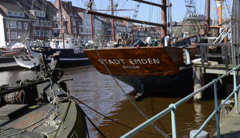 Emden de meest westelijk zeehaven van Duitsland