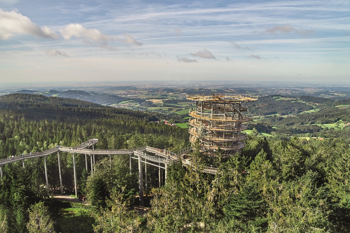 Spectaculair boomtoppenpad in het Beierse Woud