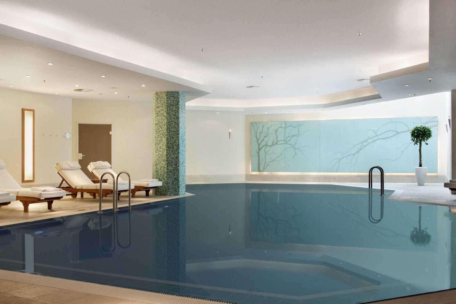 De spa van het Hilton, een echt luxe hotel in Berlijn