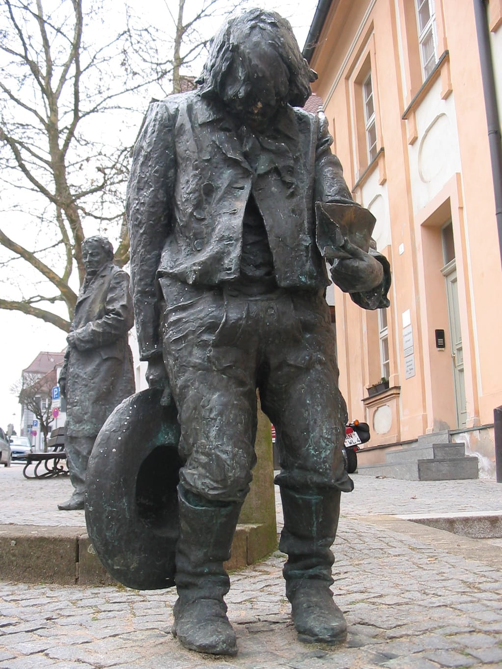 Standbeeld van Kaspar Hauses in Ansbach