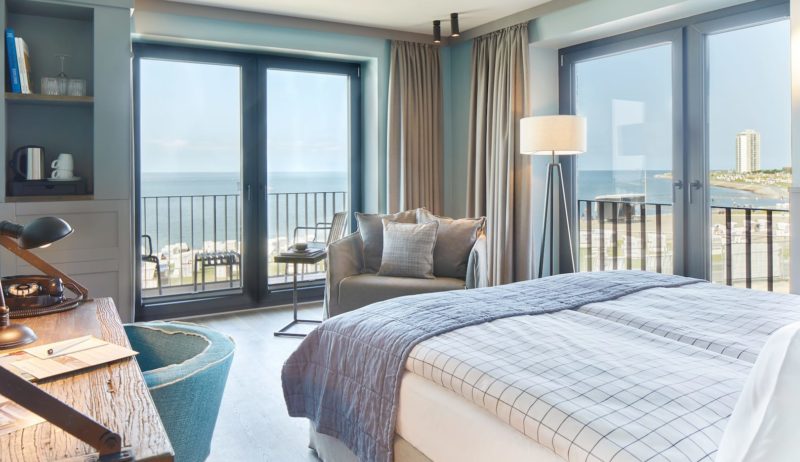 Hotelkamer met zeezicht in Lighthouse Hotel Büsum