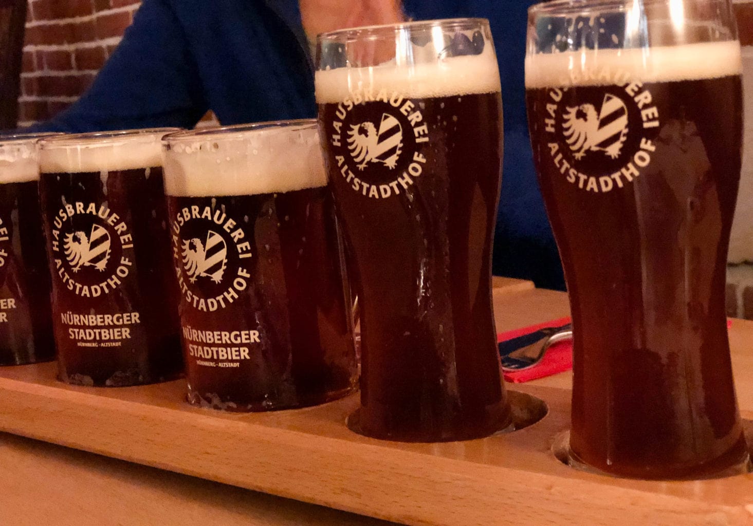 Stadtbrouwerij Altstadthof in Neurenberg heeft heerlijk roodbier op tap