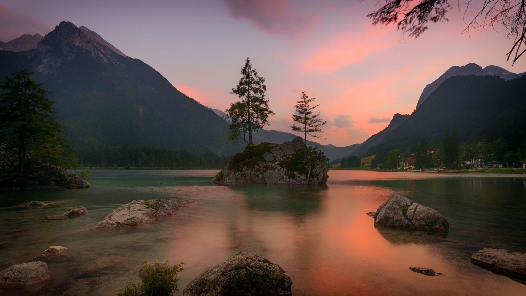 De Koenigssee in Nationaal Park Berchtesgadener Land
