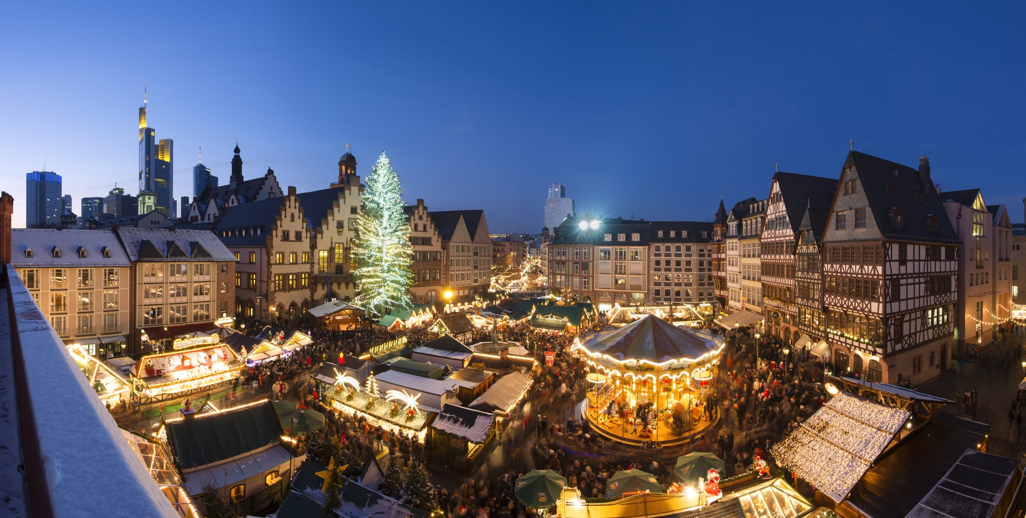 Frankfurt am Main heeft een van de gezelligste kerstmarkten in Duitsland