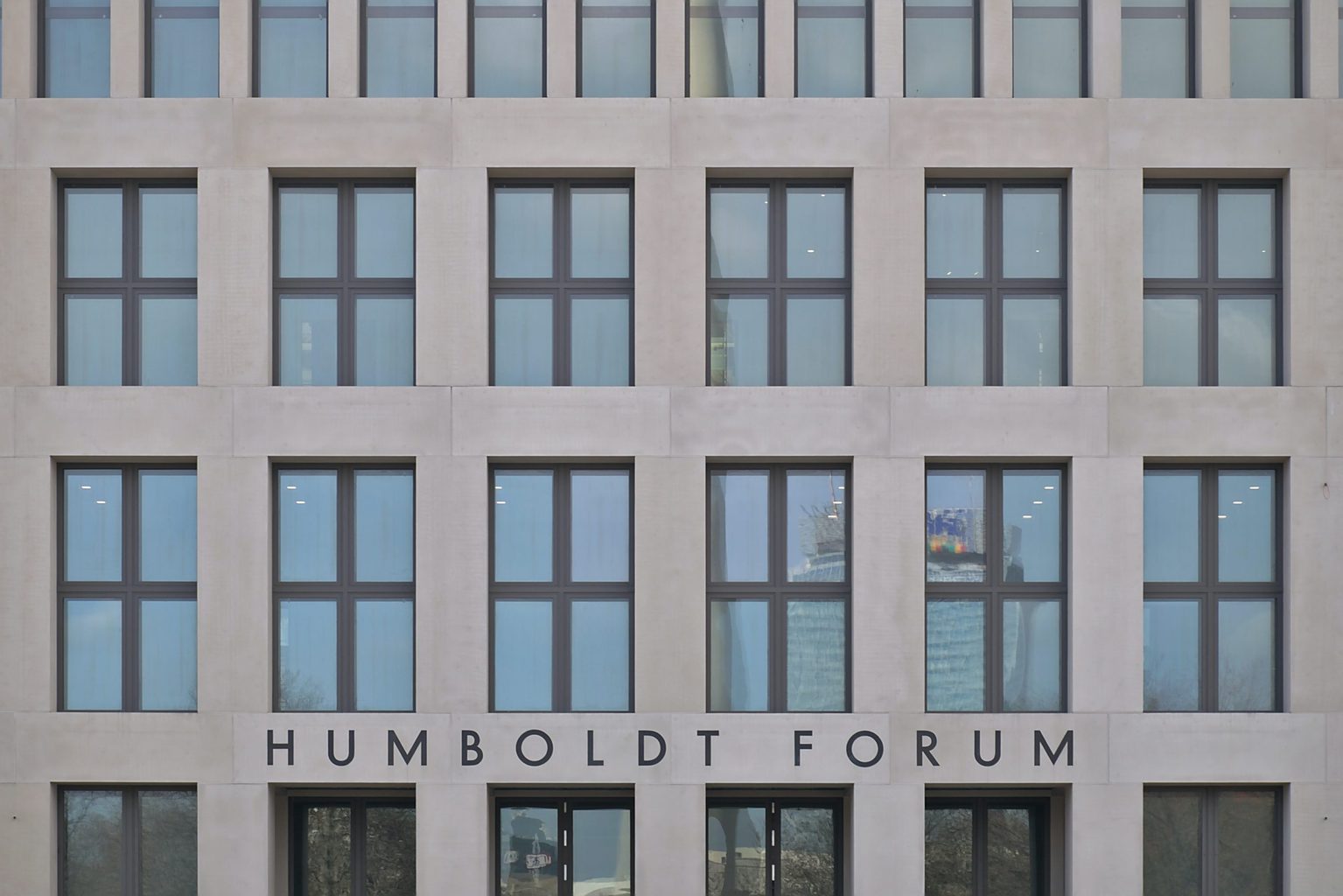 De nuchtere kant van het Humboldt Forum in Berlijn