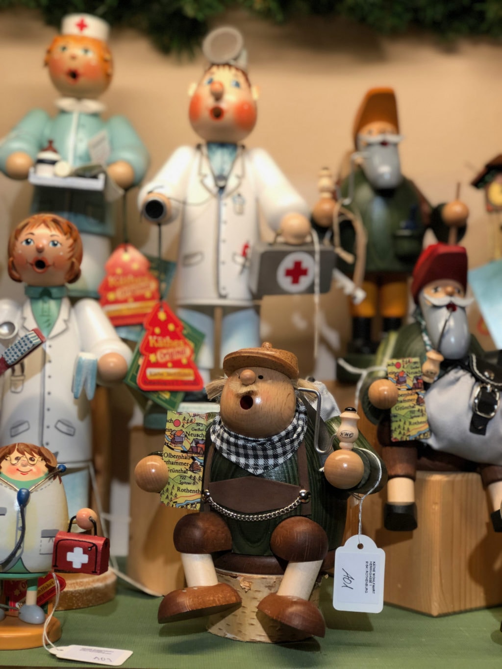 Kerstfiguren in Rothenburg ob der Tauber