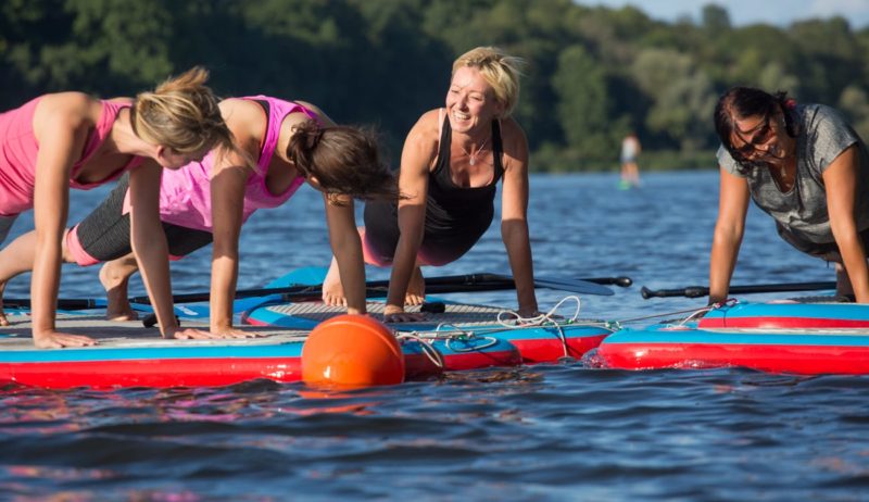 SUP-yoga met lerares Angelique