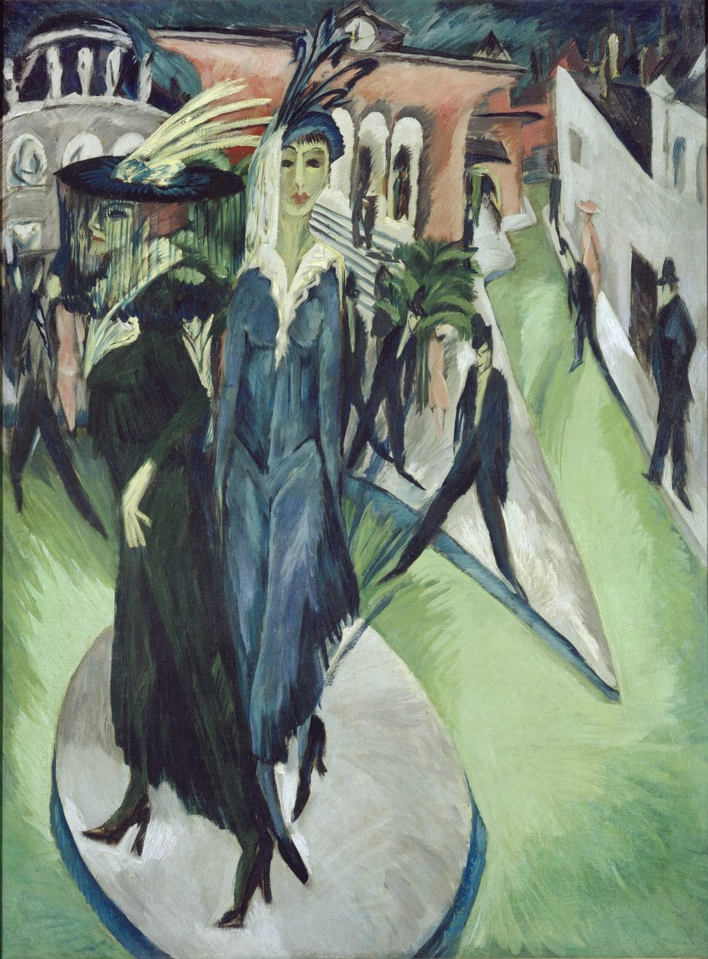 "Potsdamer Platz" van Ernst Ludwig Kirchner in de Neue Nationalgalerie in Berlijn