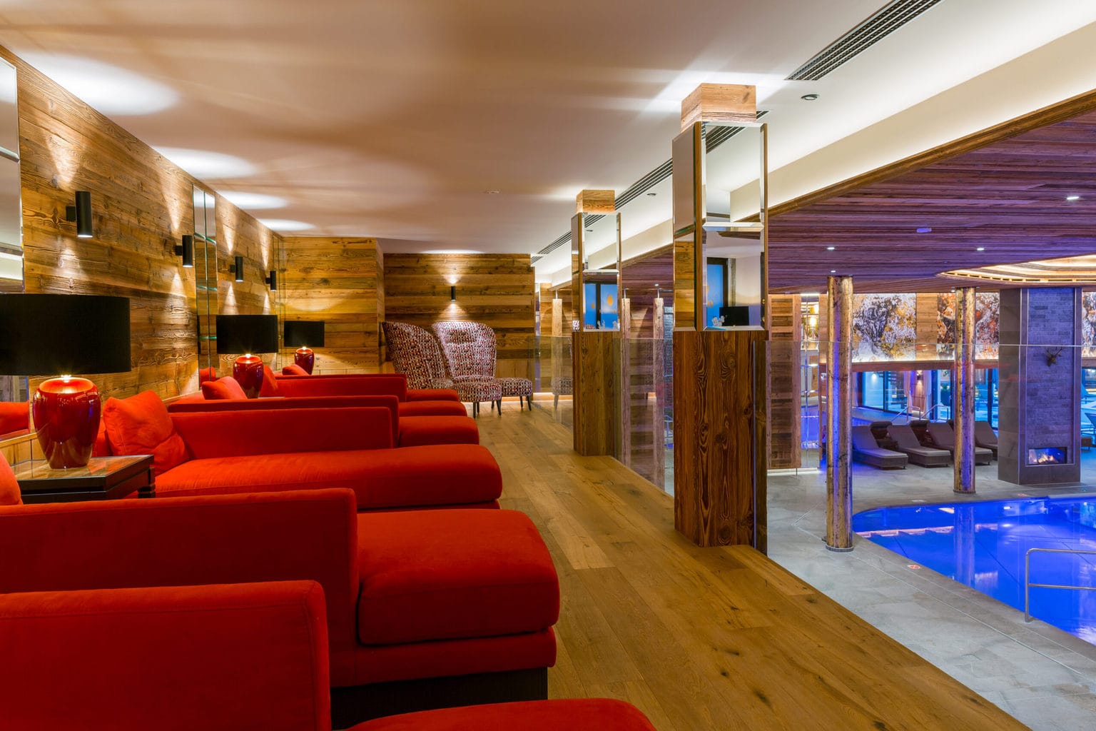 Zwembad en sauna in Ortners Resort, een wellness-hotel in beieren