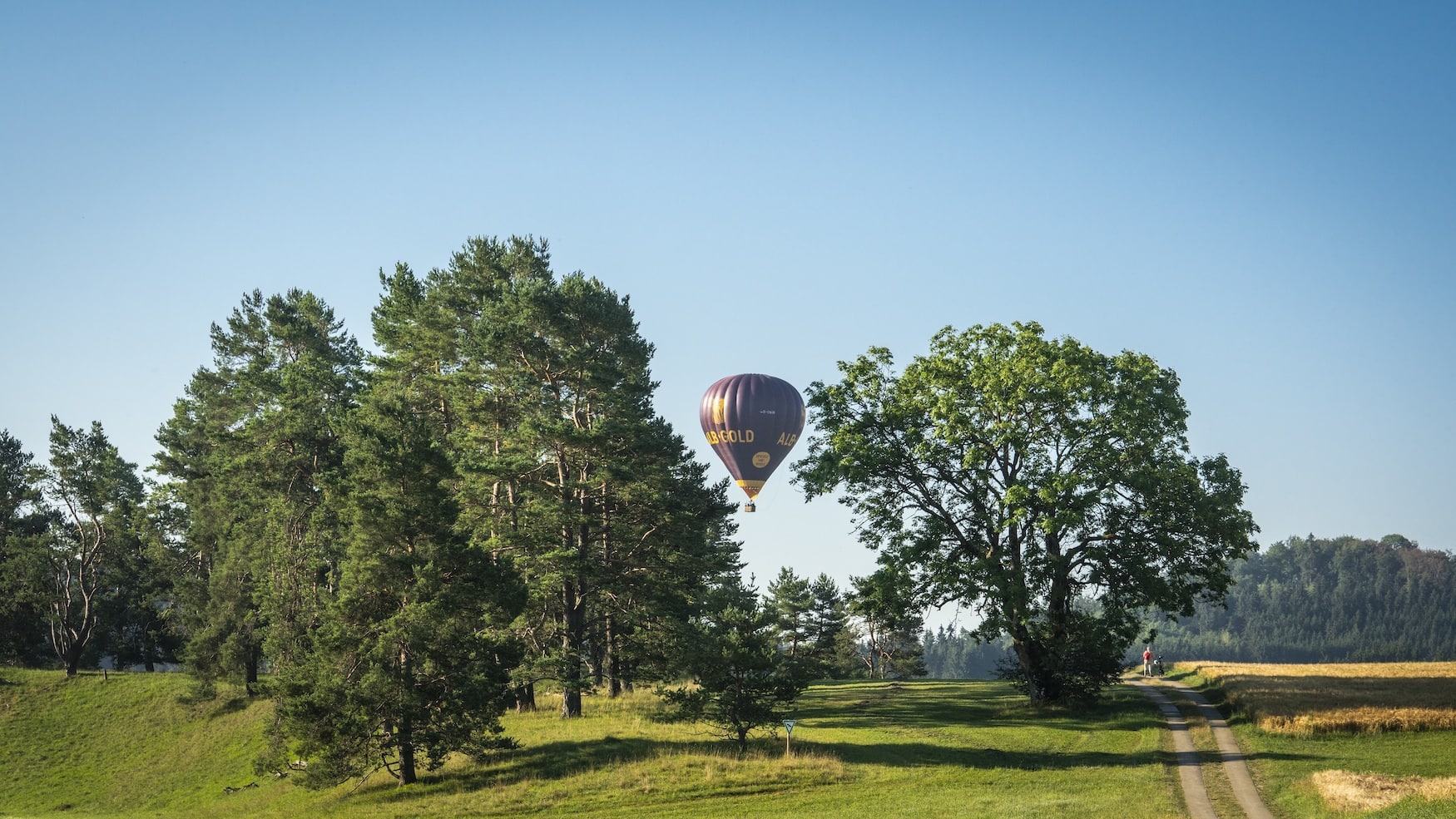 Landing na het ballonvaren in Baden-Württemberg