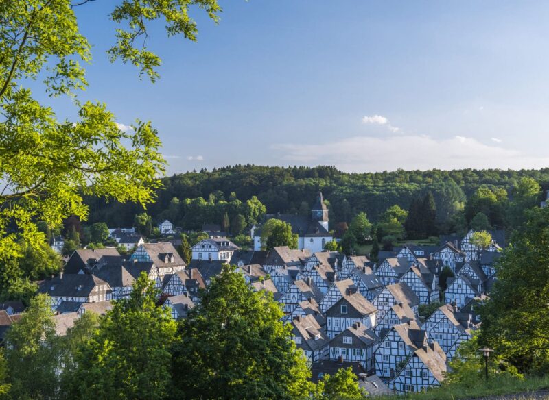 Het stadje Freudenberg in de region Siegerland-Wittgenstein