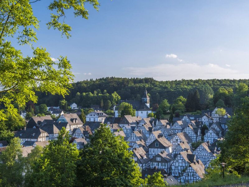 Het stadje Freudenberg in de region Siegerland-Wittgenstein