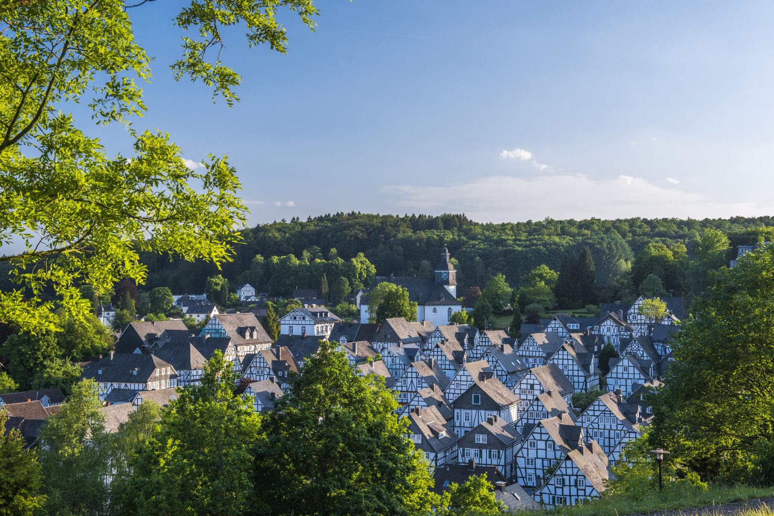 Het stadje Freudenberg in de region Siegerland-Wittgenstein