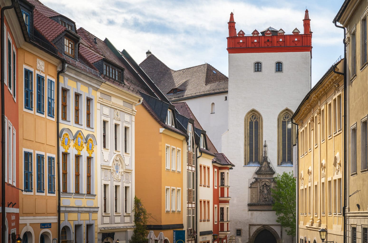 Huizen in de historische stad van Bautzen