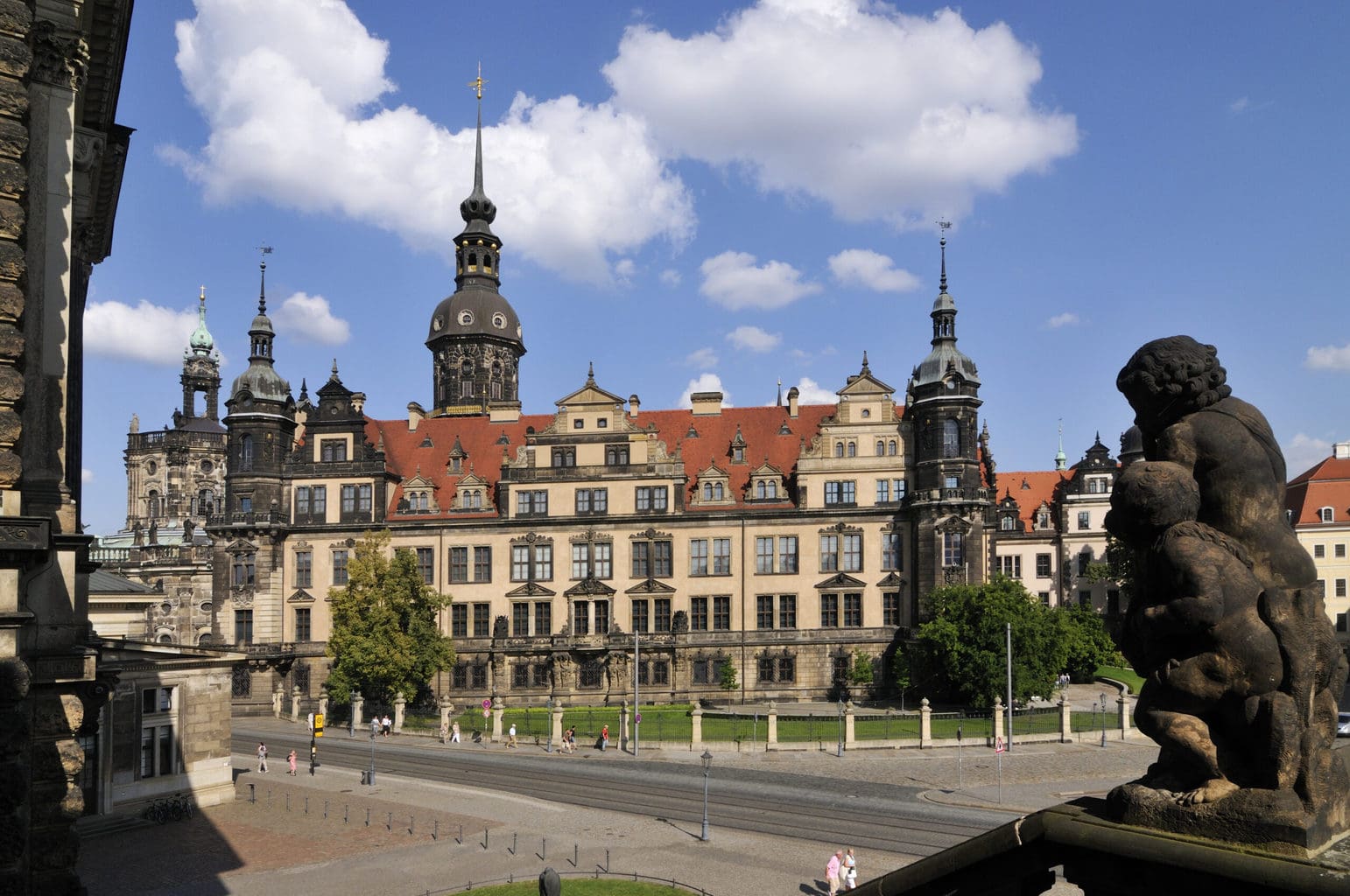 Het Residenzschloss in de Duitse stad Dresden aan de Oranjeroute