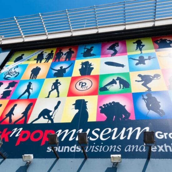 Het Rock'n'Pop-Museum in Gronau van buiten