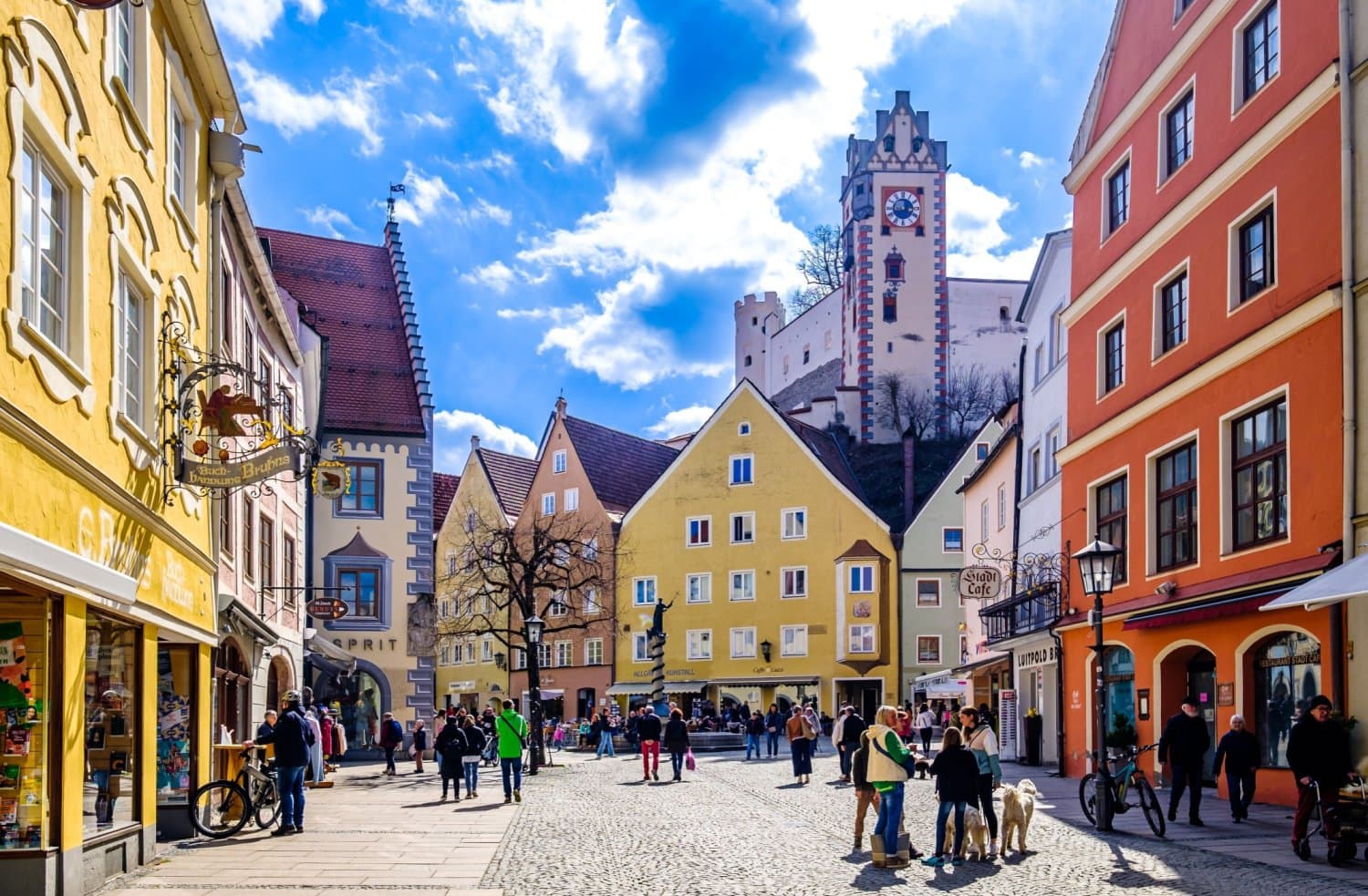 Oude stad van Füssen in de Allgäu