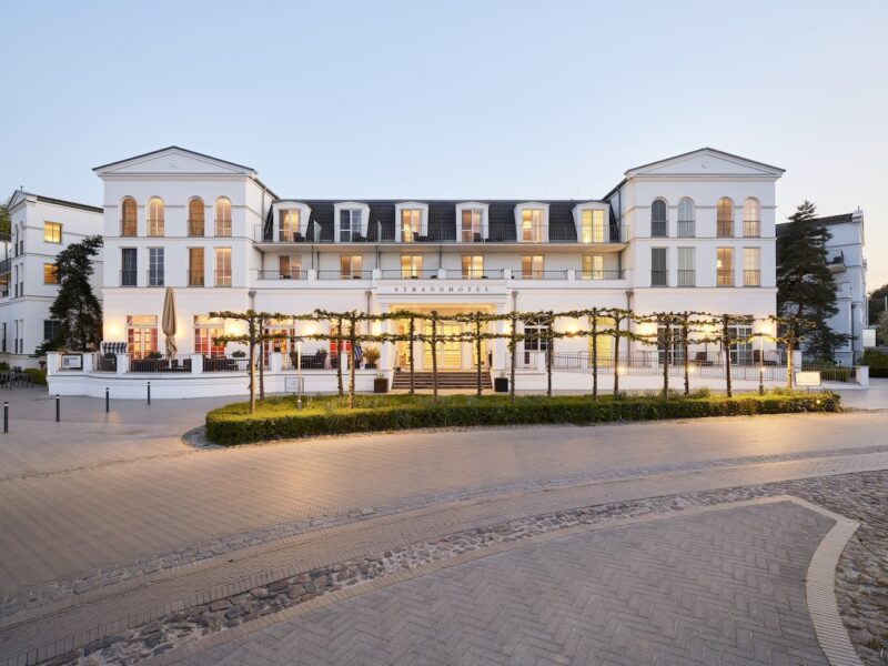 Gevel van het Strandhotel Zingst in Mecklenburg-Vorpommern, Duitsland