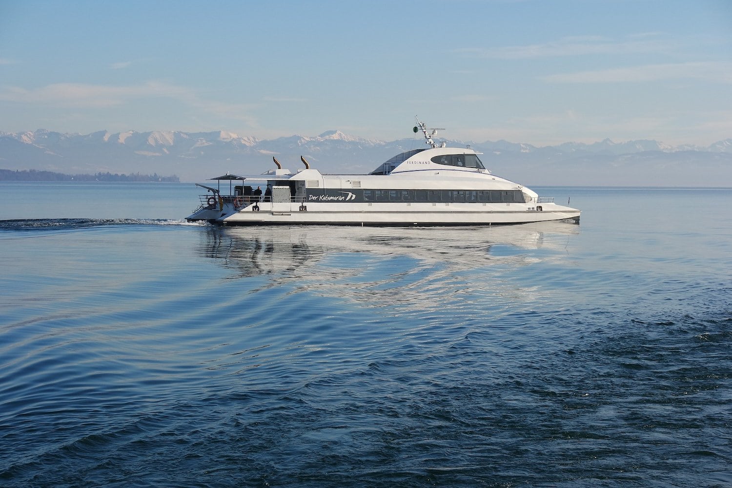 Schip op het Bodenmeer in Konstanz