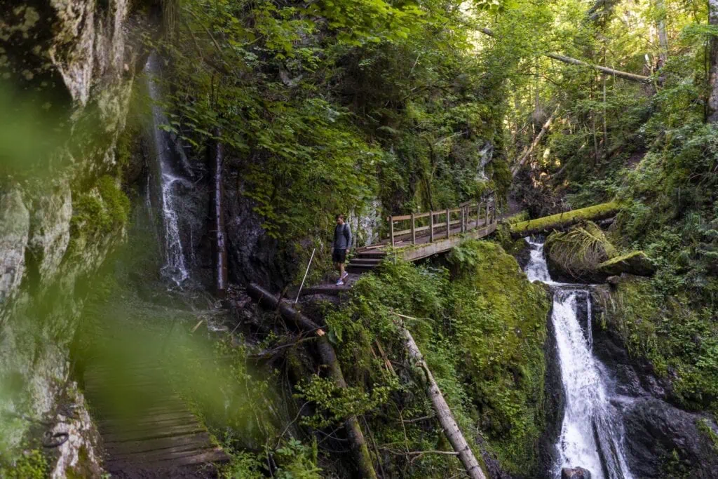 Wutachschlucht waterval in Baden-Württemberg, Duitsland