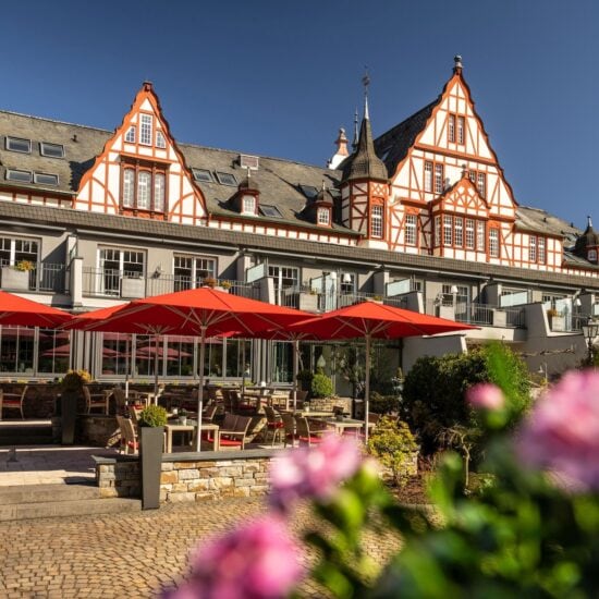 Buiten van het Moselschlösschen Spa & Resort in Traben-Trarbach, Rijnland-Palts, Duitsland