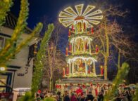 De piramide op de kerstmarkt van Kevelaer is uniek.