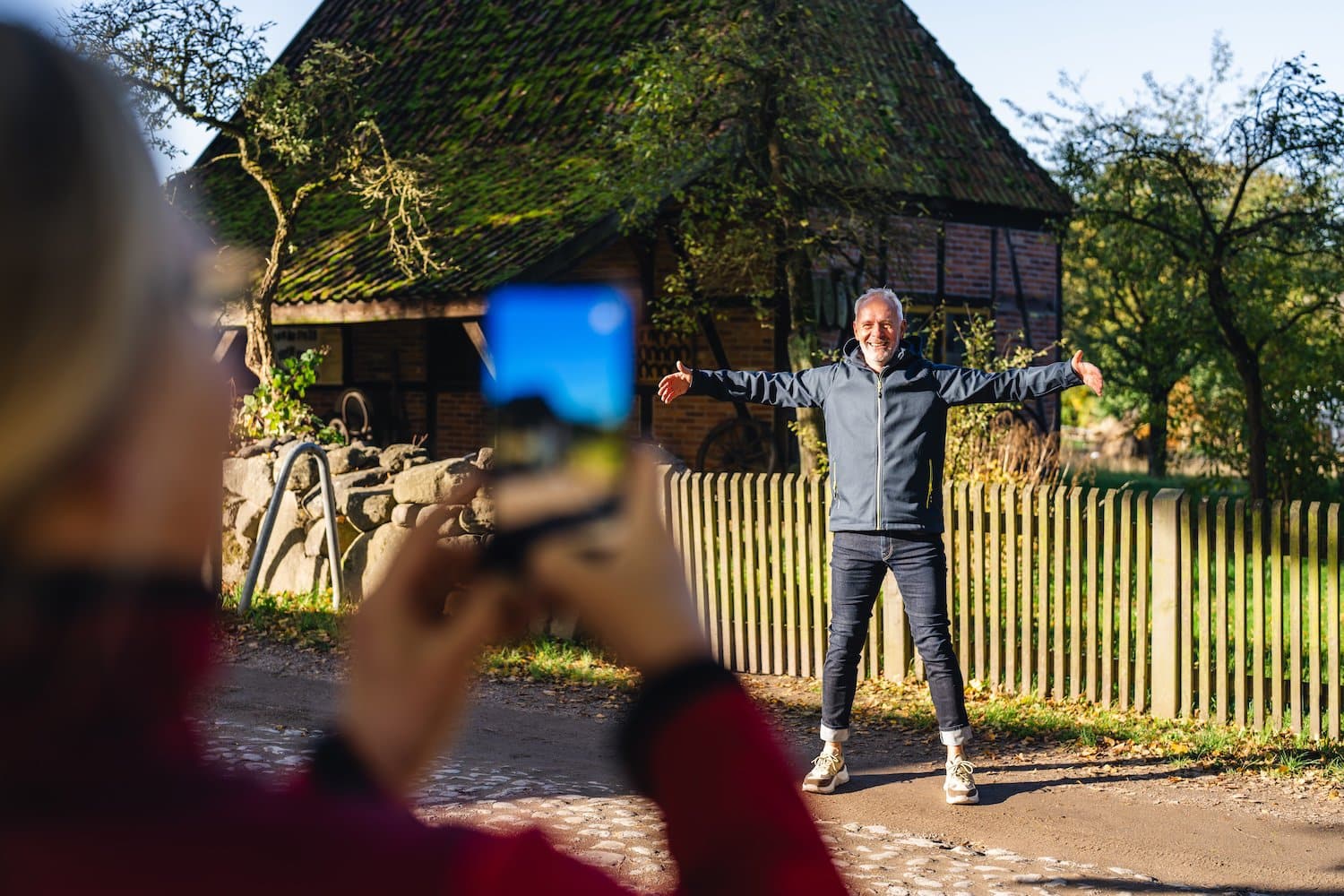 Het openluchtmuseum is altijd een geweldige plek voor een selfie. I Foto: TMV/Gross