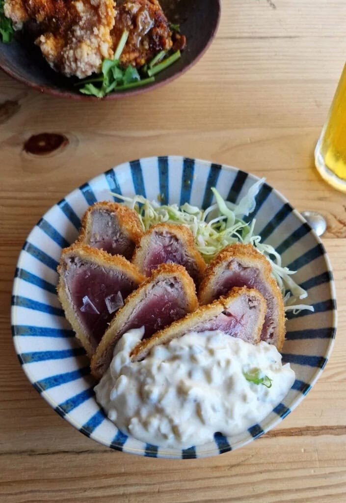 Gerecht in het Restaurant Izkaya in Hamburg, Duitsland