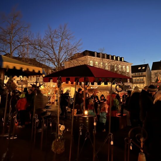 middeleeuwse kerstmarkt in Siegburg, Noordrijn-Westfalen, Duitsland