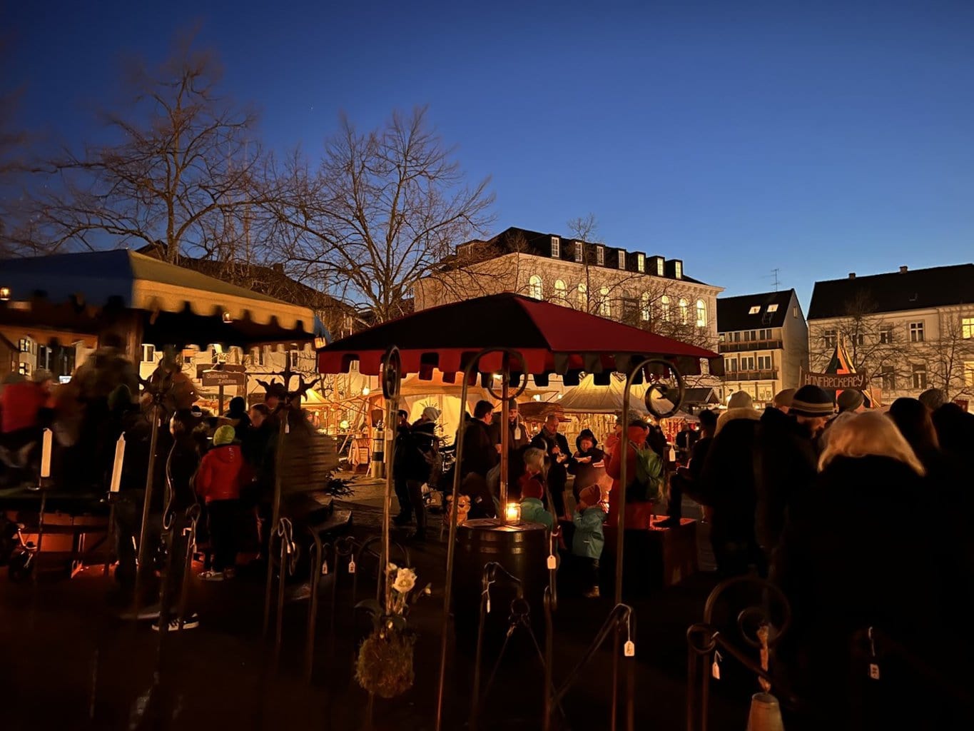 middeleeuwse kerstmarkt in Siegburg, Noordrijn-Westfalen, Duitsland