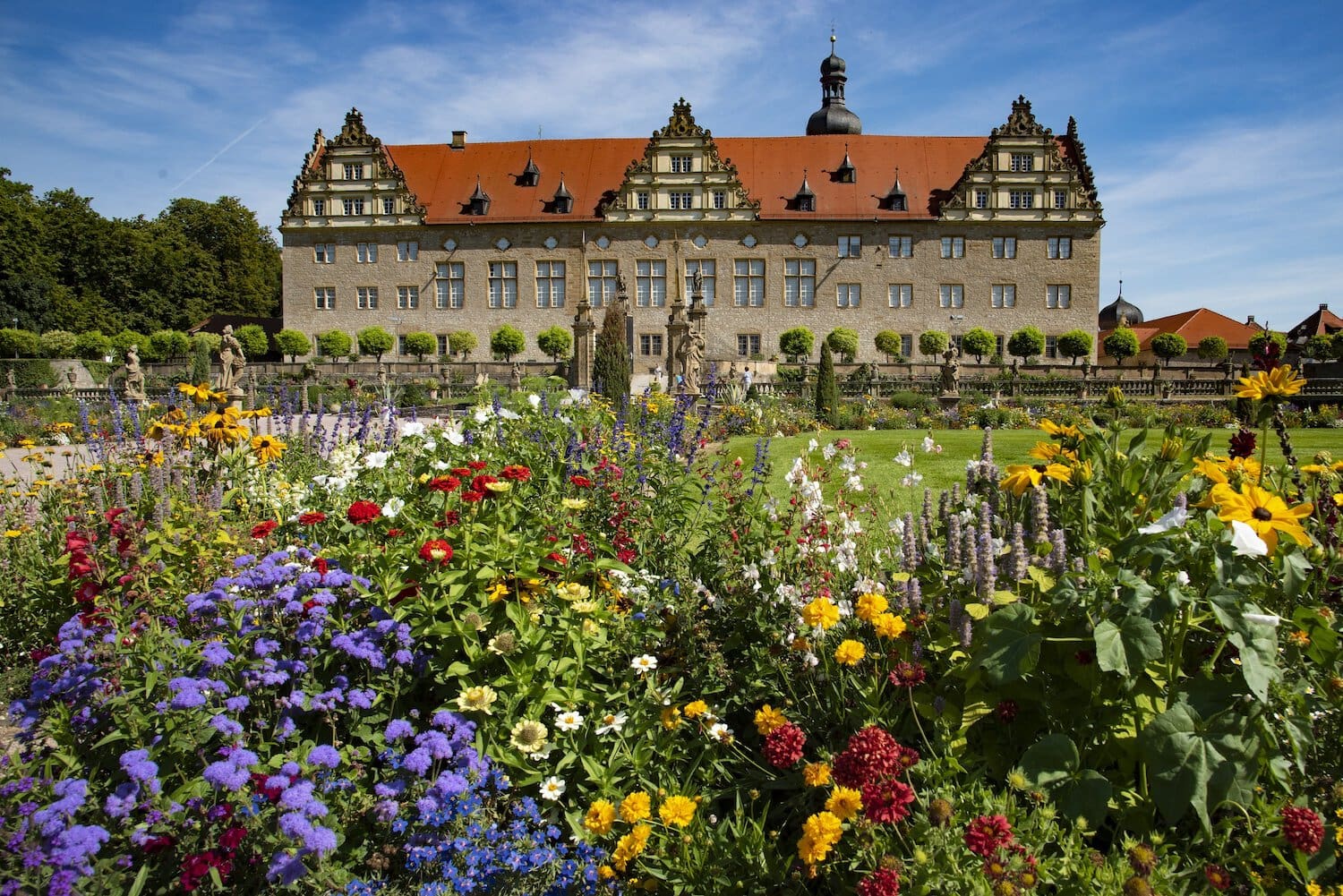 Kasteel Weikersheim in het Liebliche Taubertal, Duitsland