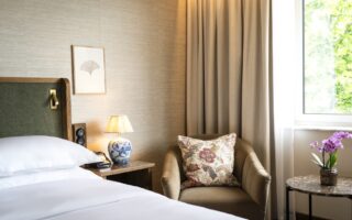 Kamer in het Brunfels Hotel in Mainz, Rijnland-Palts, Duitsland