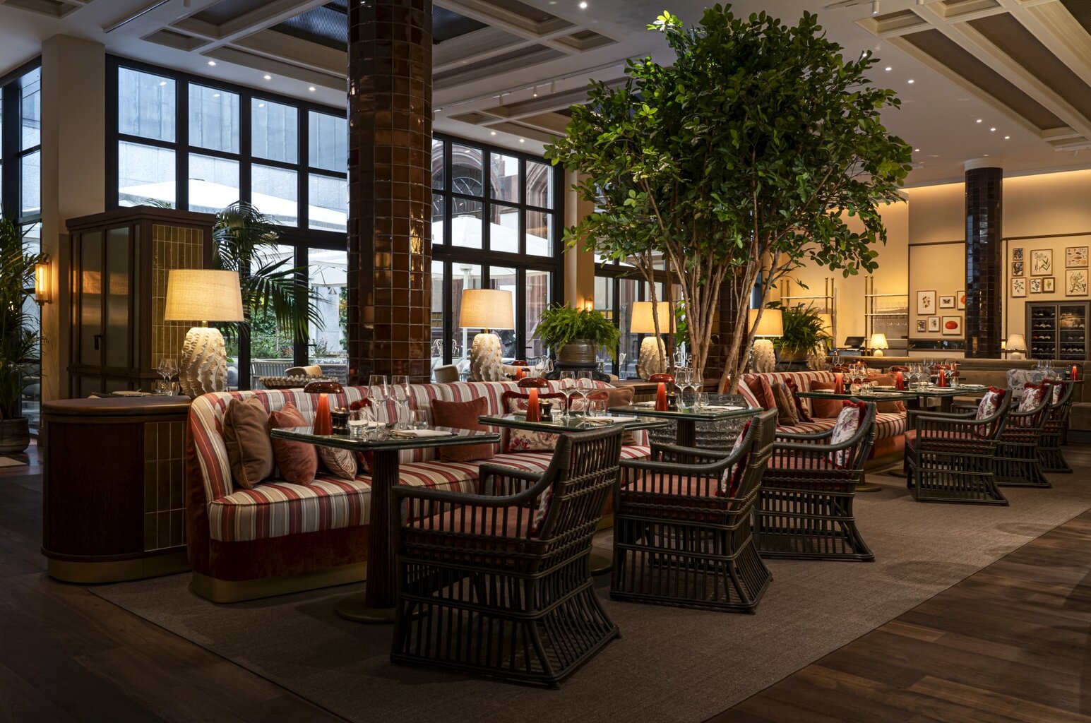 Brunfels Restaurant in het Brunfels Hotel in Mainz, Rijnland-Palts, Duitsland
