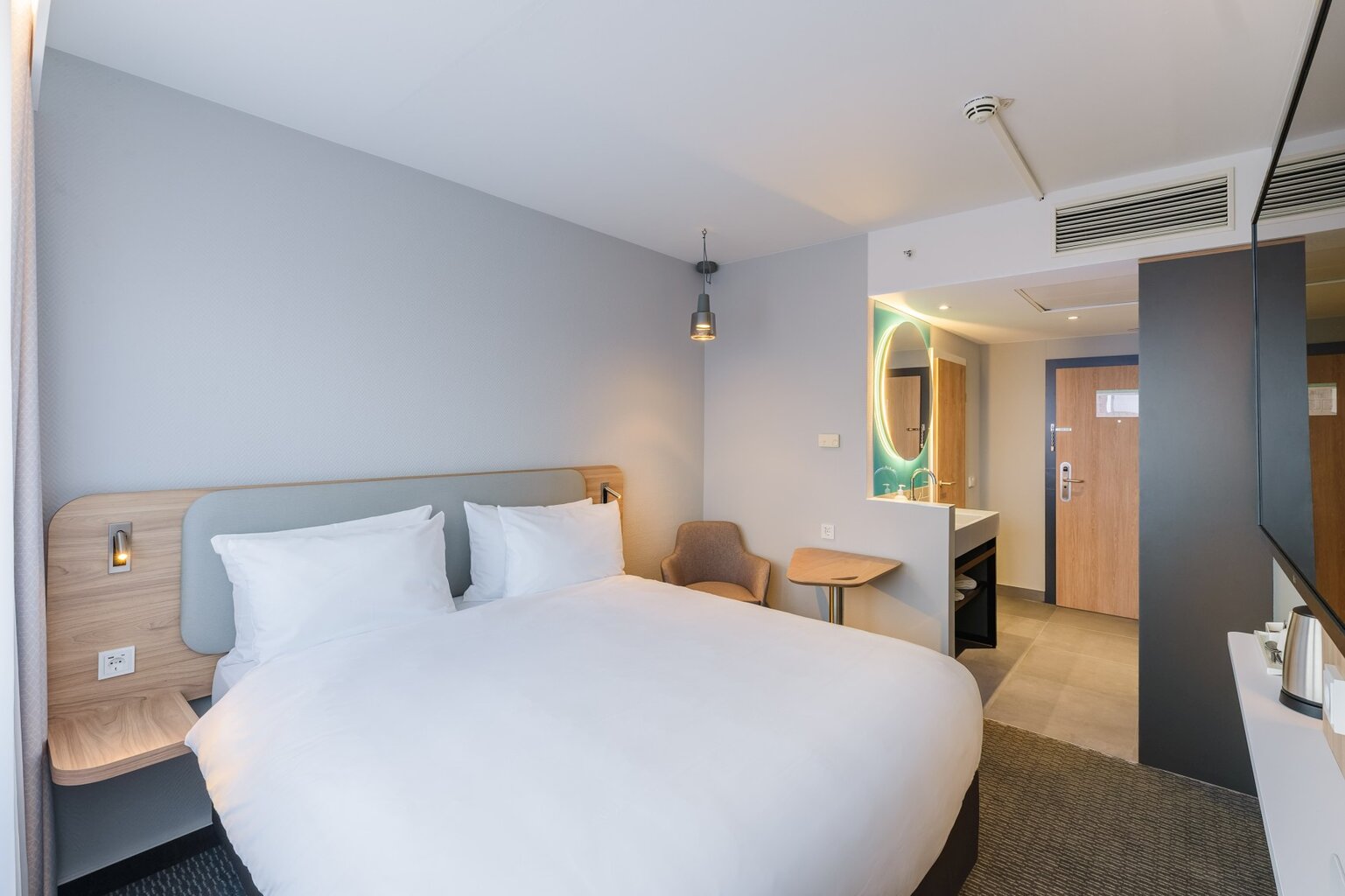 Kamer in het Holiday Inn Express in Dresden, Saksen, Duitsland