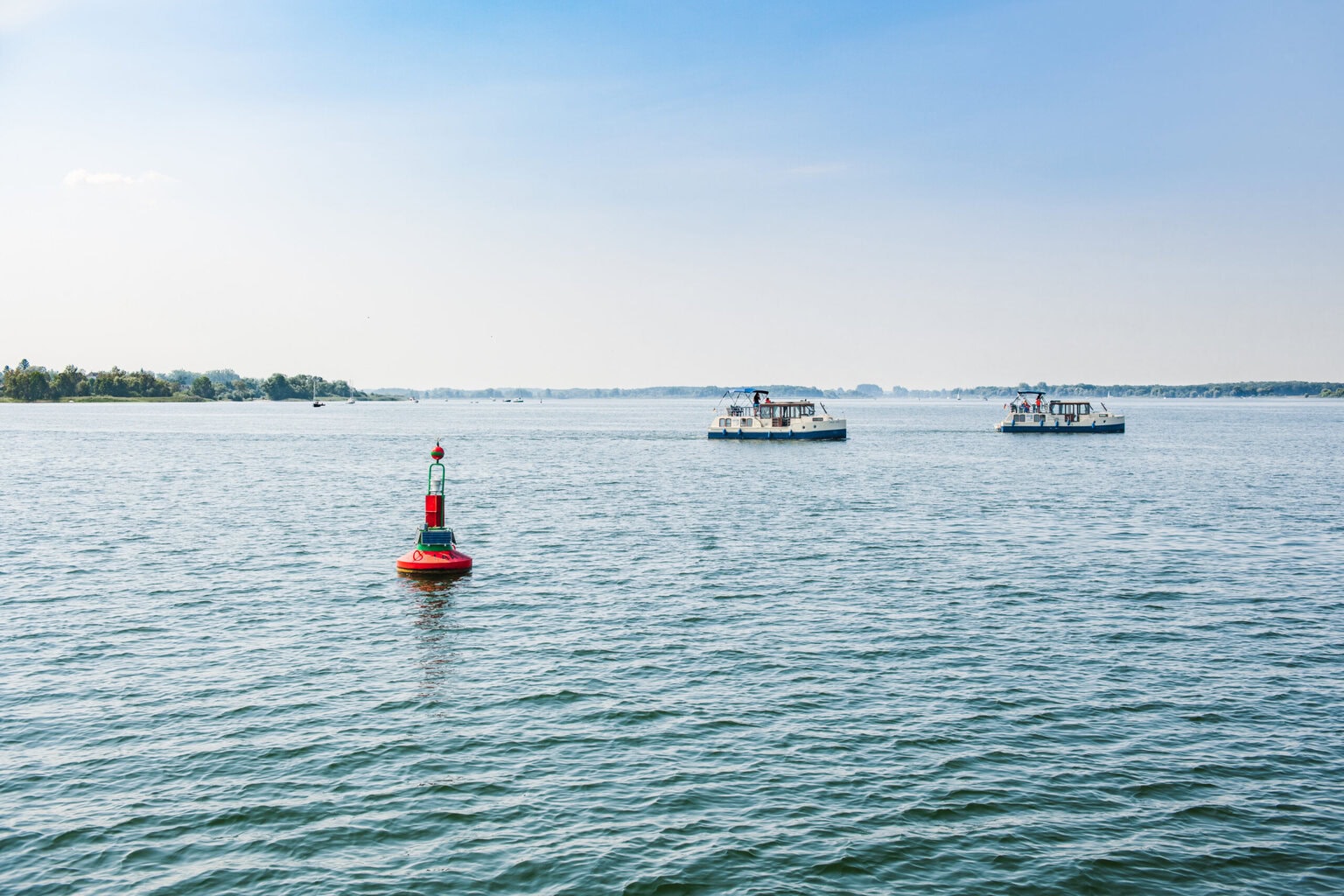 woonboot naar Rechlin, Mecklenburg-Voor-pommeren, duitsland
