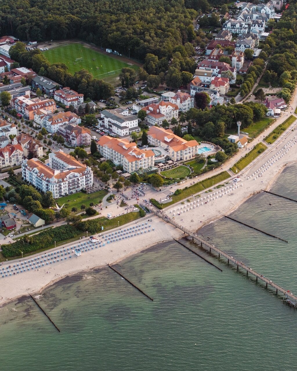 omgeving van het Hotel A-ROSA Kühlungsborn aan de Oostzee in Mecklenburg-Voor-Pommeren, Duitsland