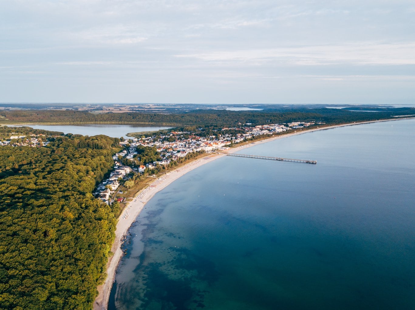 Omgeving van de oostzee strand in Binz, Mecklenburg-Voor-Pommeren