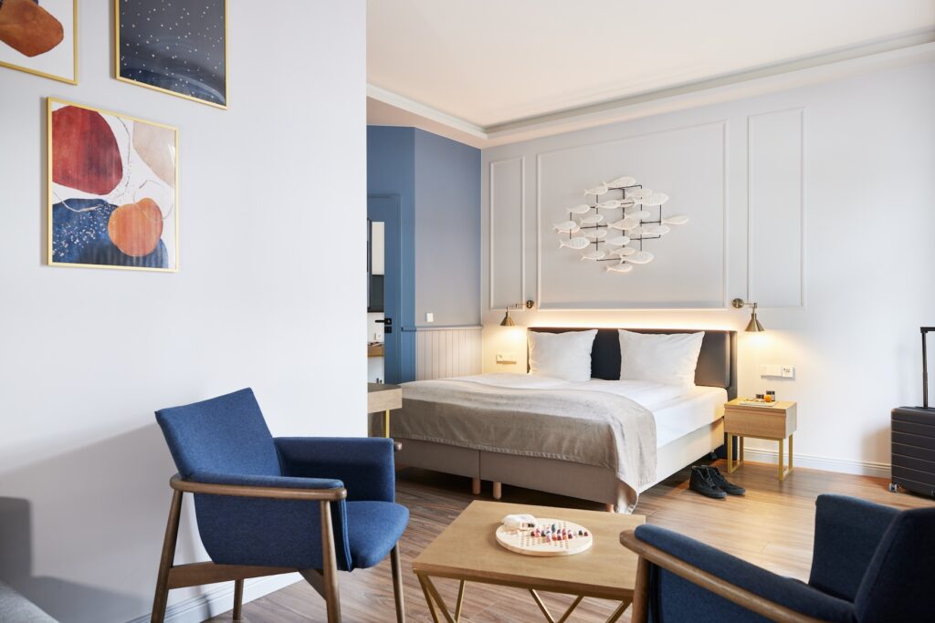 Kamer van het Pommerscher Hof, een hotel van SEETELHOTELS in Usedom