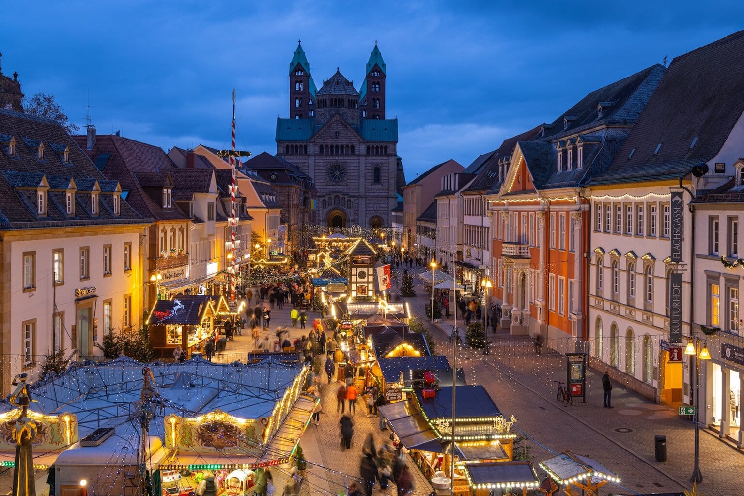 kerstmarkt in Speyer, Rijnland-Palts