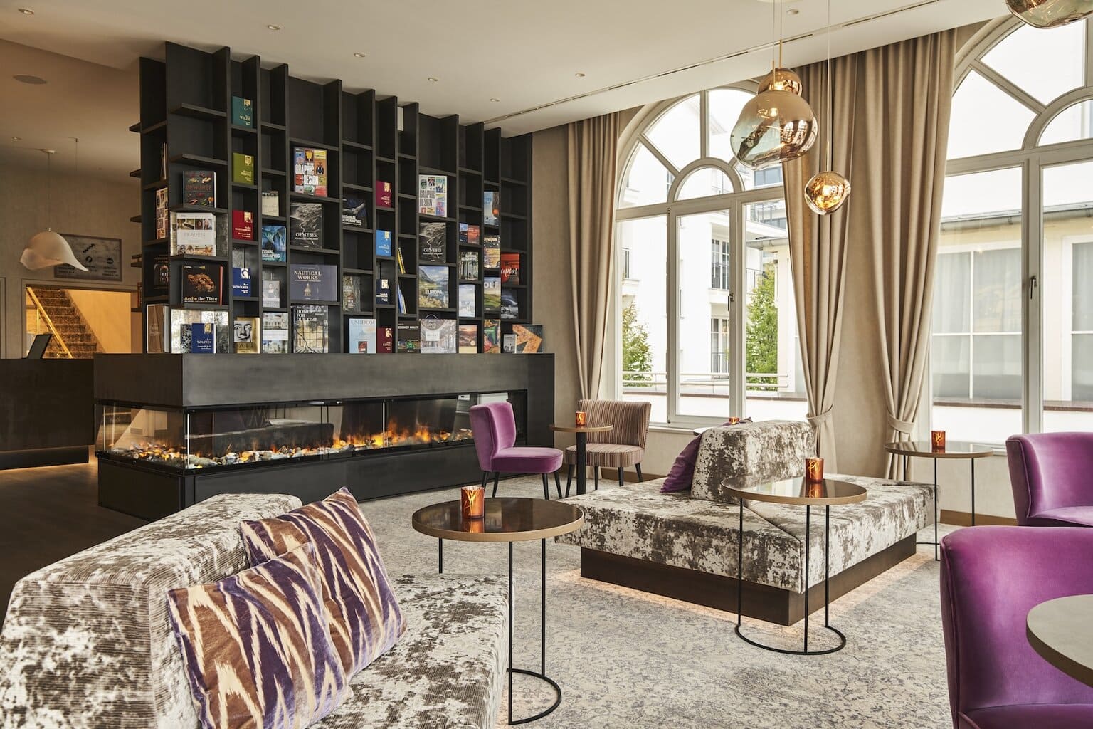 Lounge van de Strandhotel Atlantic op Usedom