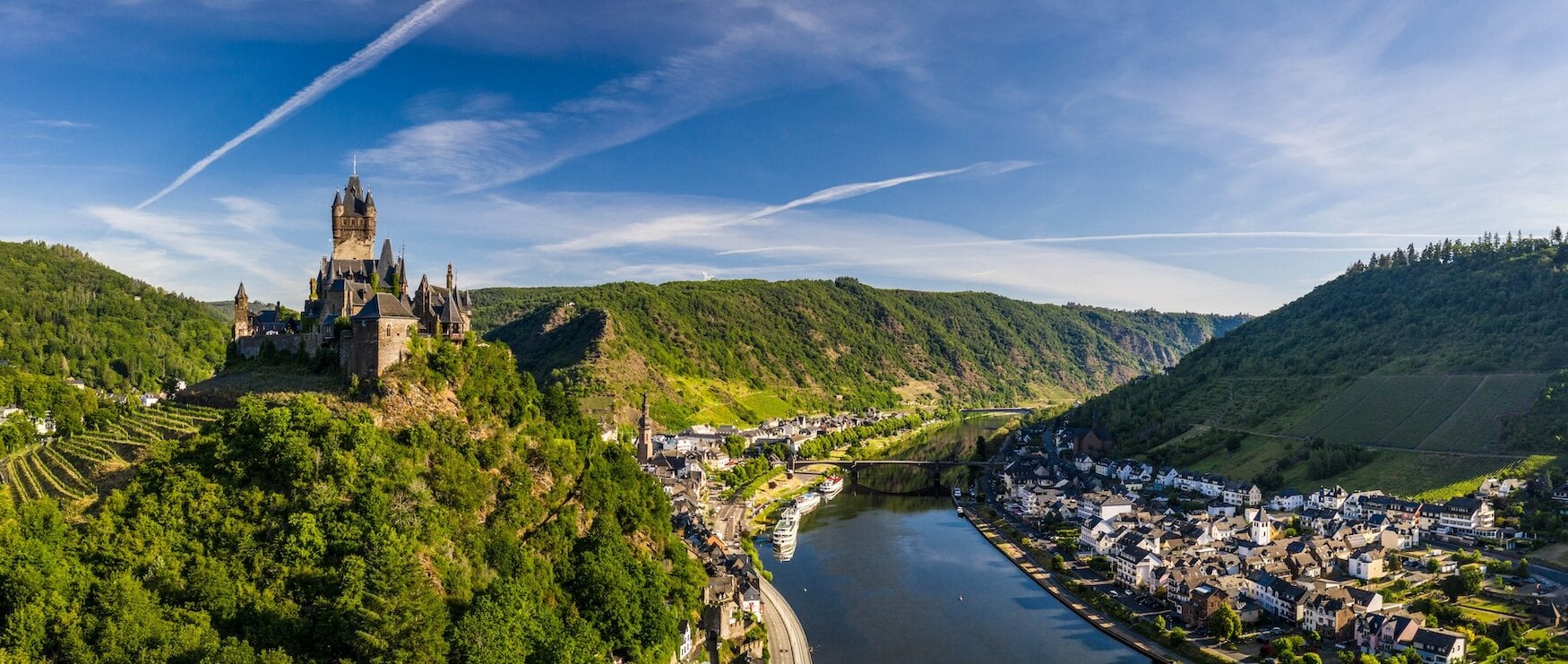 Reichsburg en Moezel in Cochem, Rijnland-Palts
