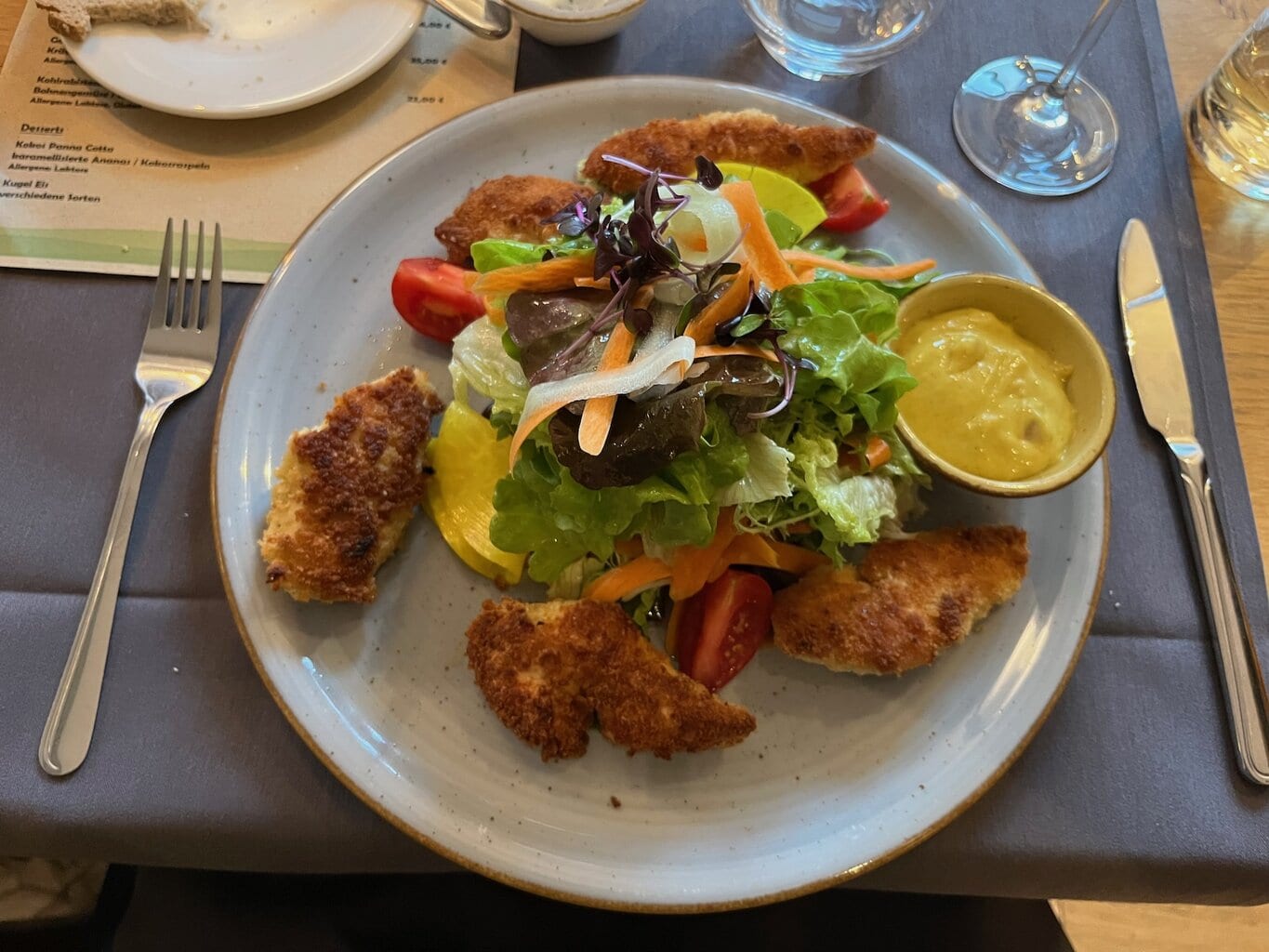 Wintringerhof, salade met kip