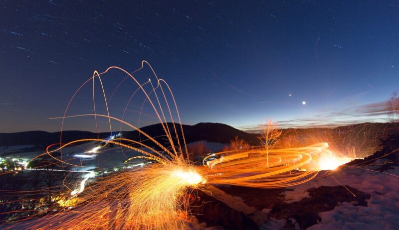 Scheibenschlagen, een traditie uit Bernau, Baden-Württemberg, Duitsland