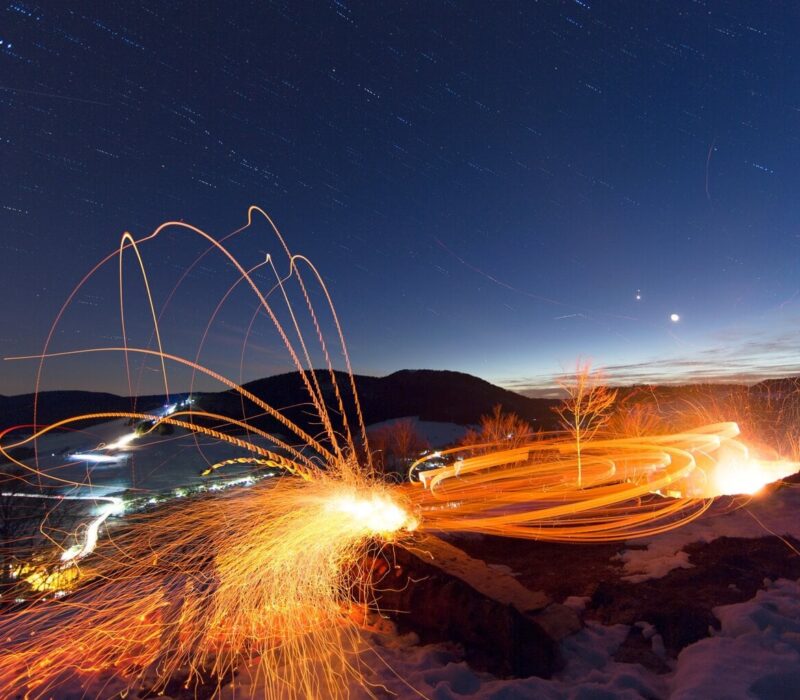 Scheibenschlagen, een traditie uit Bernau, Baden-Württemberg, Duitsland