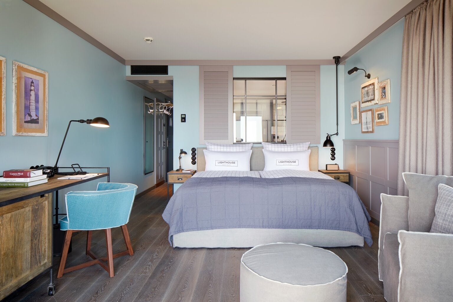 Kamer van het Lighthouse Hotel op Büsum aan de Noordzee