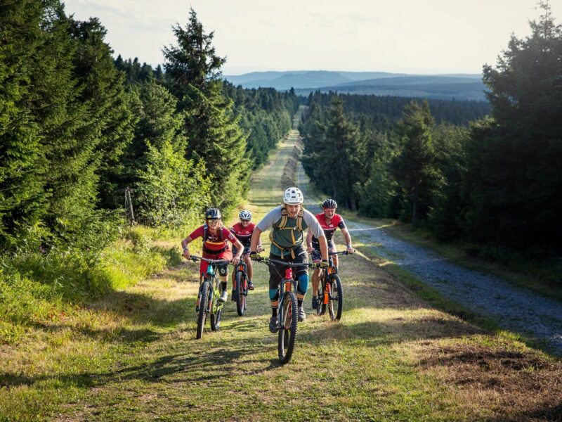 Mountainbiken in het Ertsgebergte bij de Stoneman Miriquidi