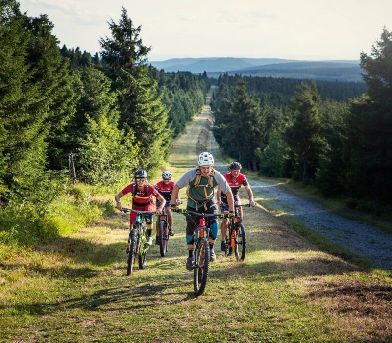 Mountainbiken in het Ertsgebergte bij de Stoneman Miriquidi