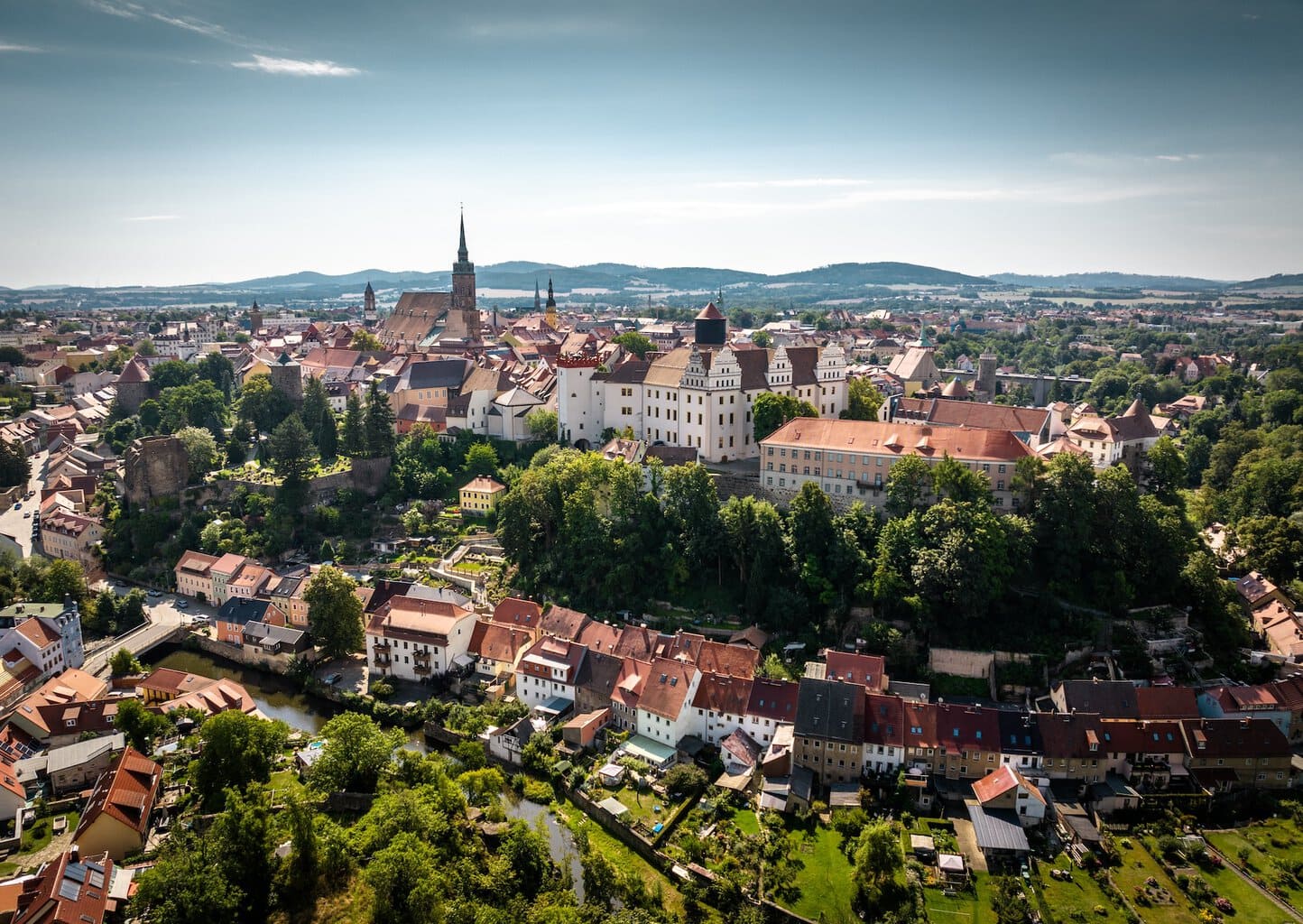 Stad Bautzen von bovenaf